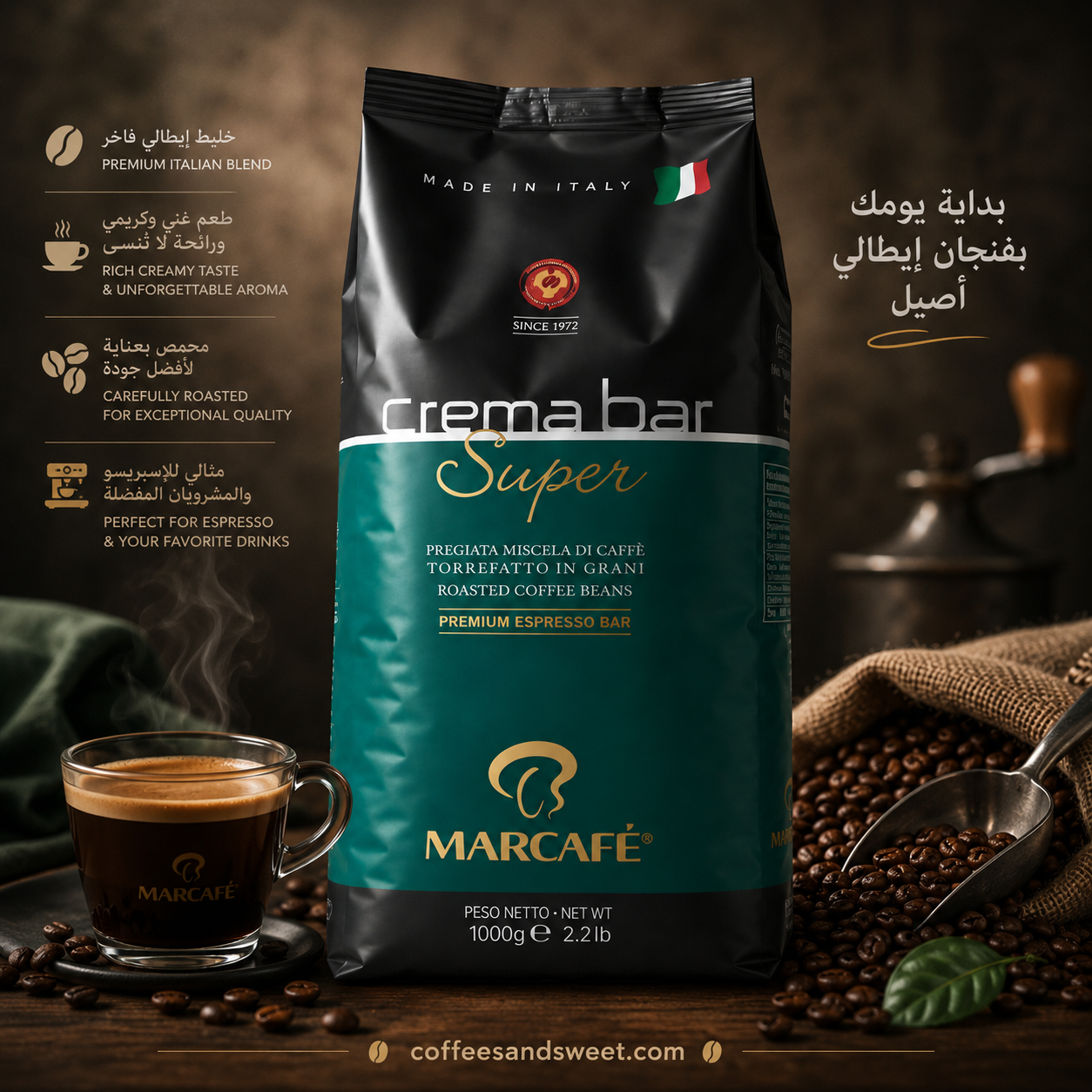 Marcafĕ crema bar super 1000g