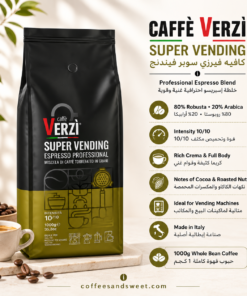 Alternative view of espresso ĉafe verzi