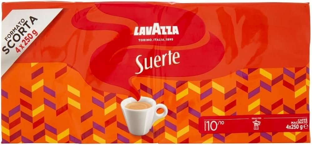 Lavazza Suerte Ground Coffee 1 Kg (4×250 g)