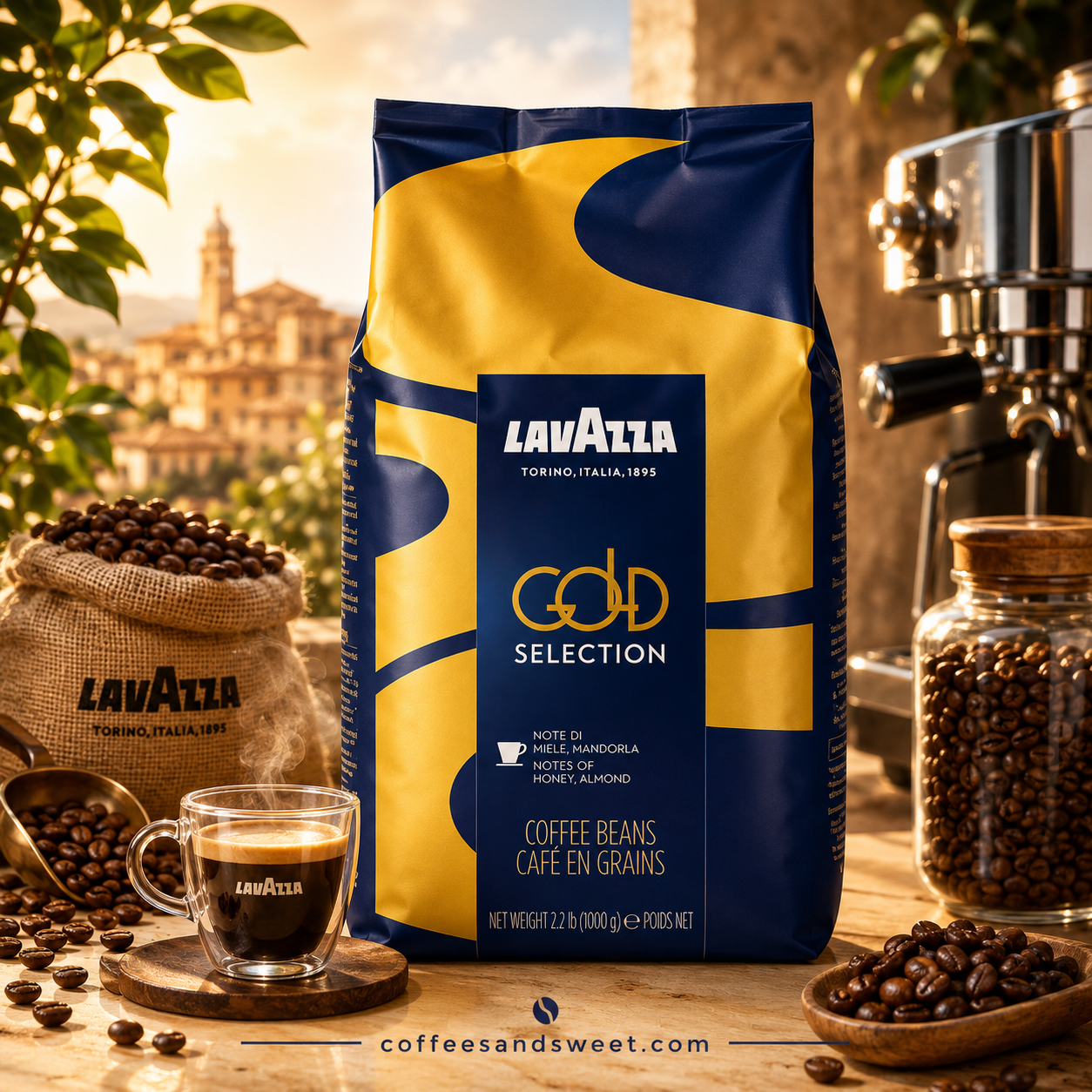 Lavazza Espresso Gold Selection Coffee Beans 1K