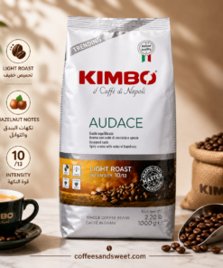 Kimbo Audace Gusto Aroma Light Roast Coffee Beans 1KG intensity 10