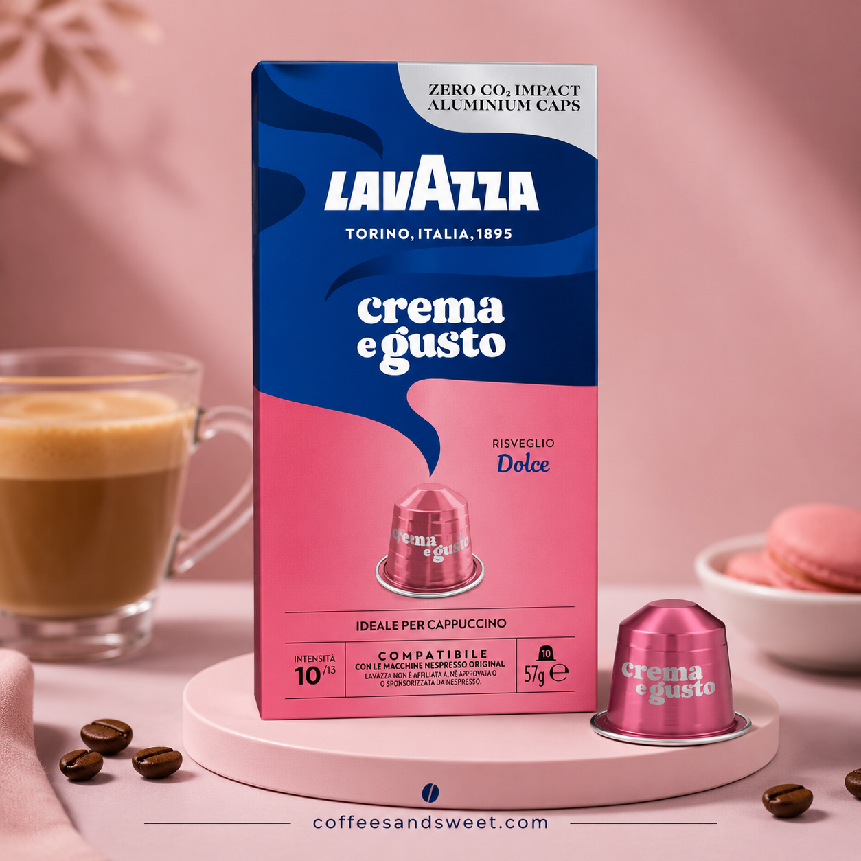 Lavazza Crema e Gusto Dolce Coffee Capsules - 10 Capsules