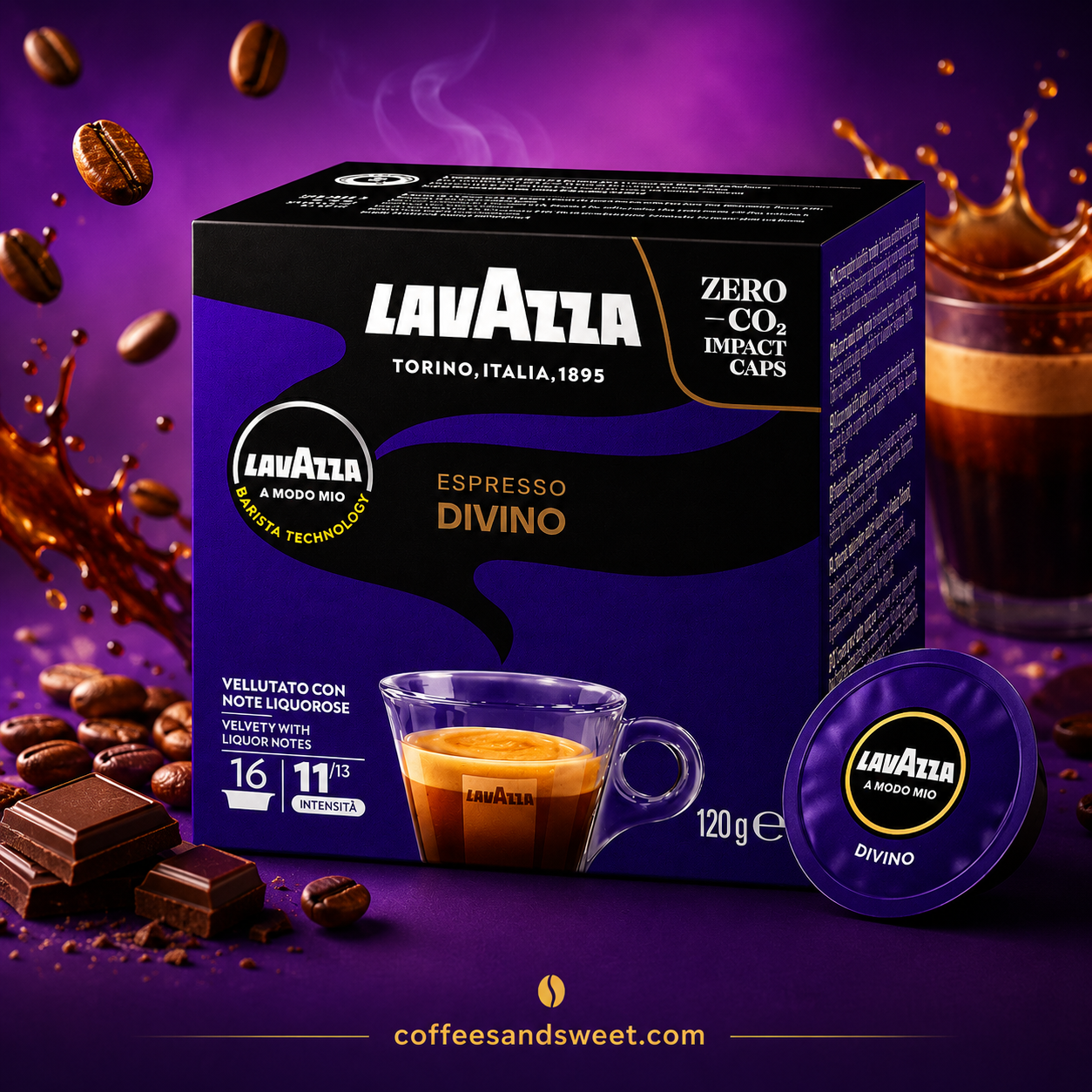 Lavazza A Modo Mio Divino Capsules – 16 Capsules