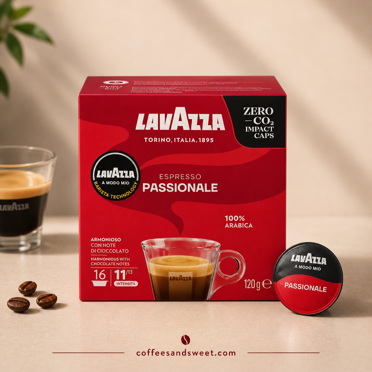 Lavazza A Modo Mio Passionale Capsules - 16 Capsules