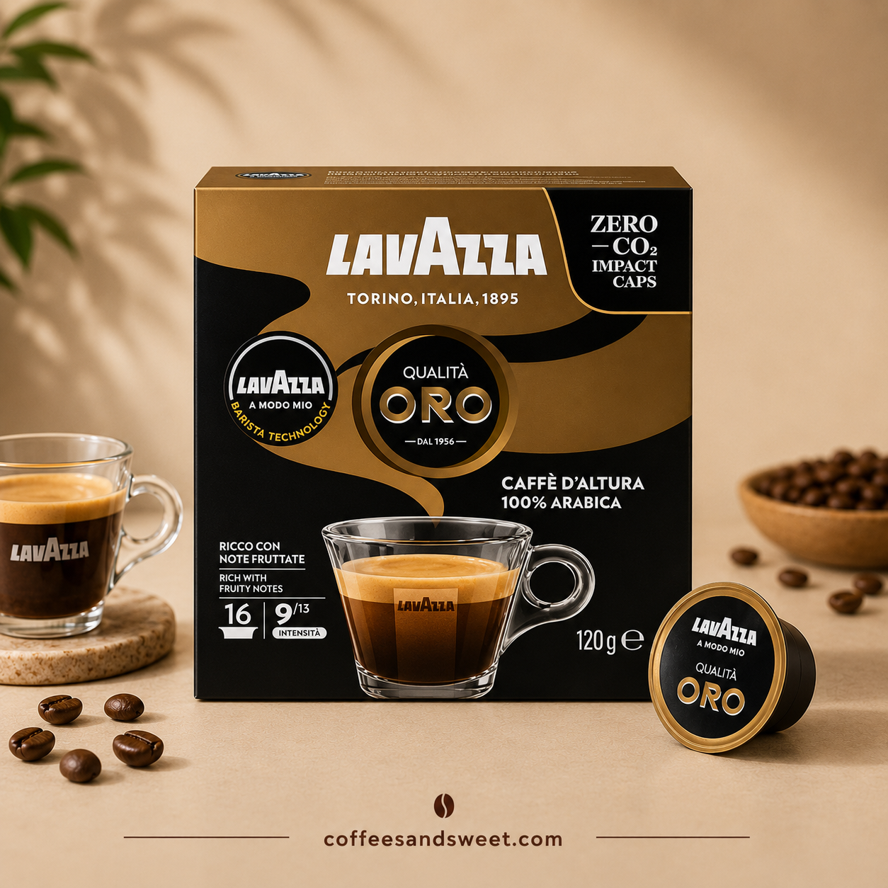 Lavazza A Modo Mio Qualità Oro – Mountain Grown Capsules - 16 Capsules