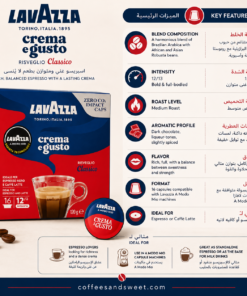 Alternative view of Lavazza A Modo Mio Crema e Gusto Capsules - 16 Capsules