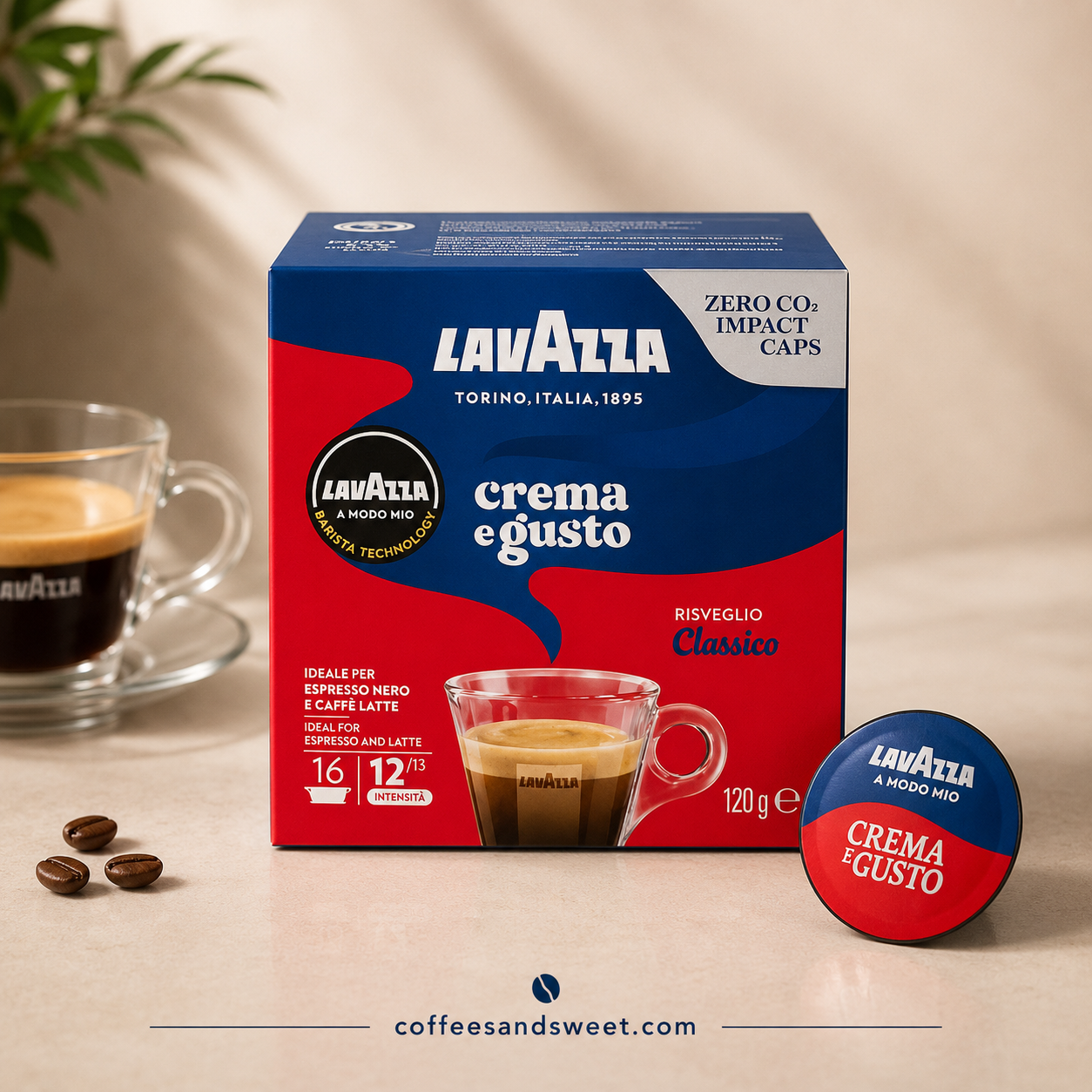 Lavazza A Modo Mio Crema e Gusto Capsules - 16 Capsules