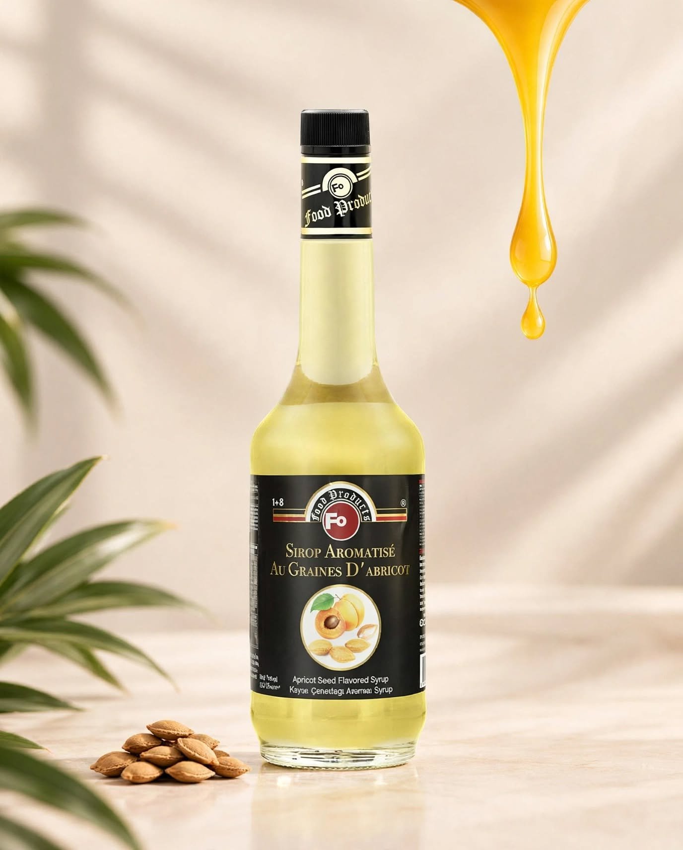 Fo - Apricot Seed Syrup سيرب بذور المشمش للمشروبات والكوكتيلات 700 مل