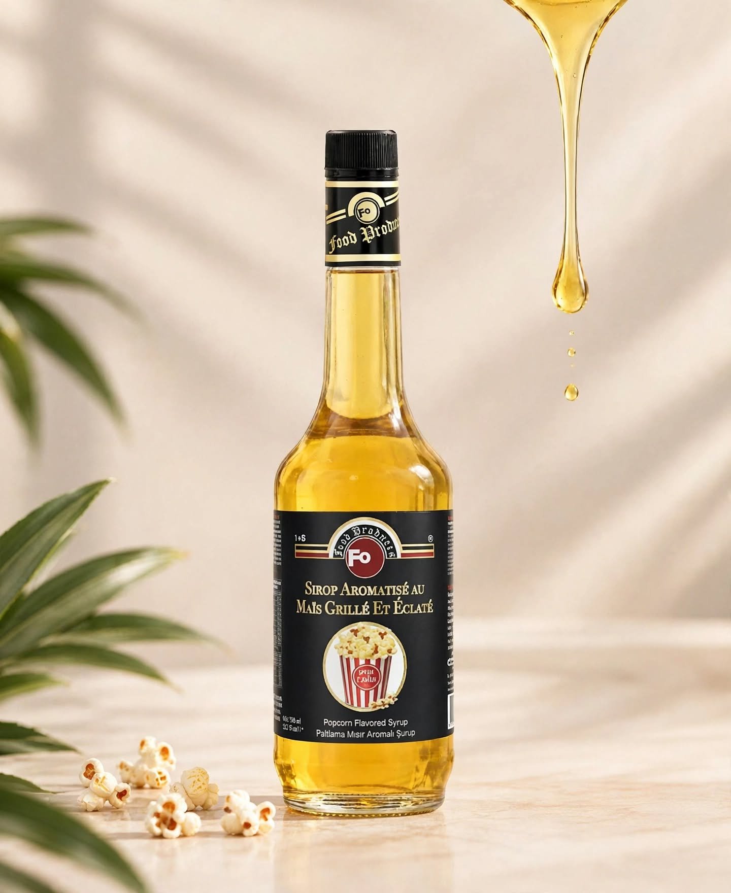 Fo - Popcorn Syrup سيرب فشار (بوب كورن) للمشروبات والكوكتيلات 700 مل - الصورة 1