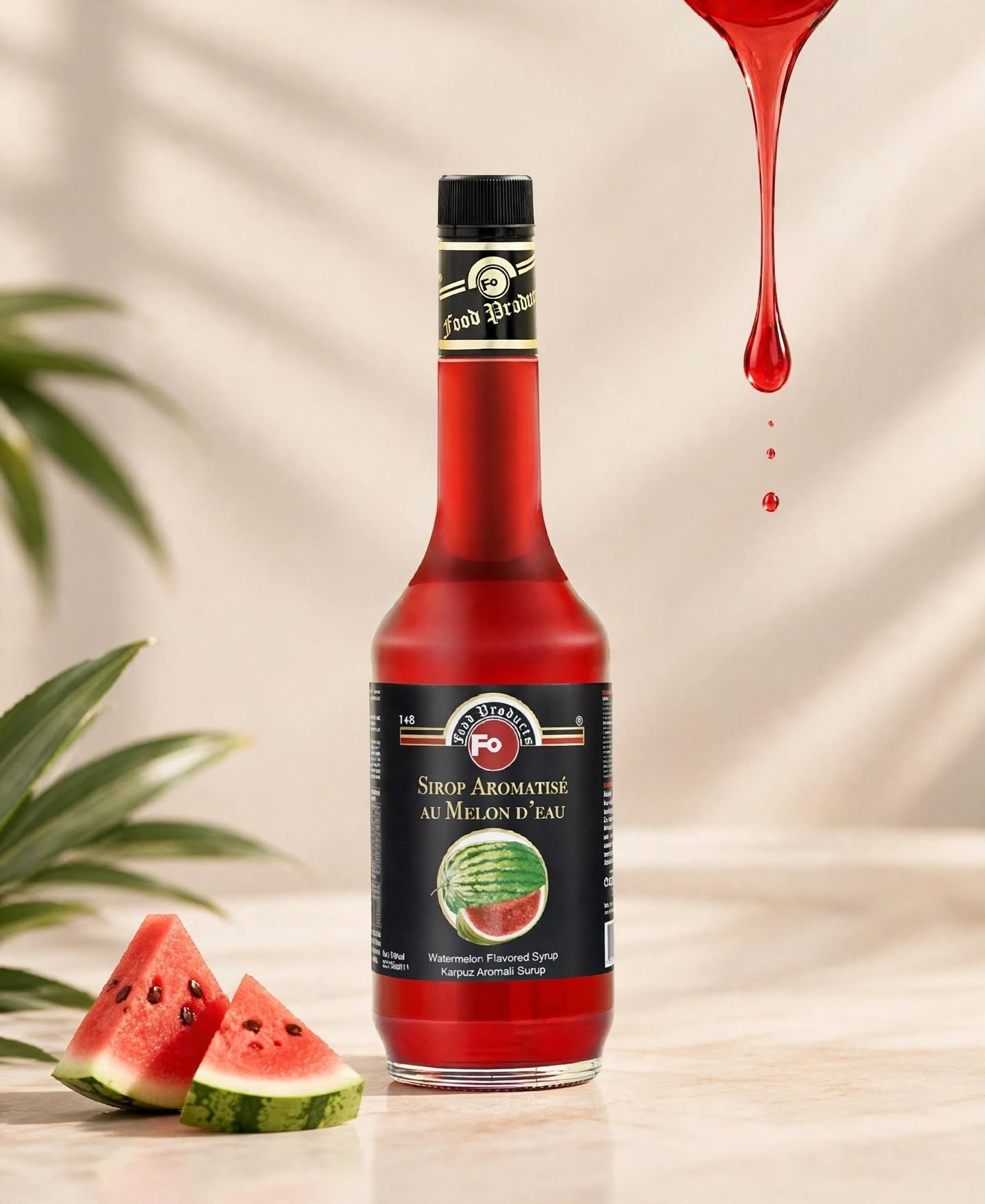 Fo - Watermelon Syrup (2) سيرب بطيخ للمشروبات والكوكتيلات 700 مل