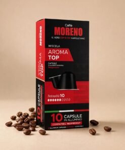 كبسولات مورينو أروما توب – 10 كبسولات ألومنيوم | Moreno AROMA TOP Nespresso Capsules