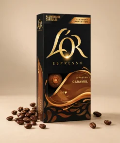 كبسولات لور كراميل المتوافقة مع نسبريسو – 10 كبسولات | L'OR Caramel Capsules