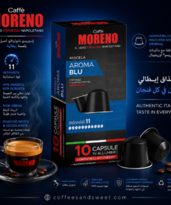 Moreno - BLUE AROMA Nespresso aluminum capsules - 1 Pack of 10 Capsules