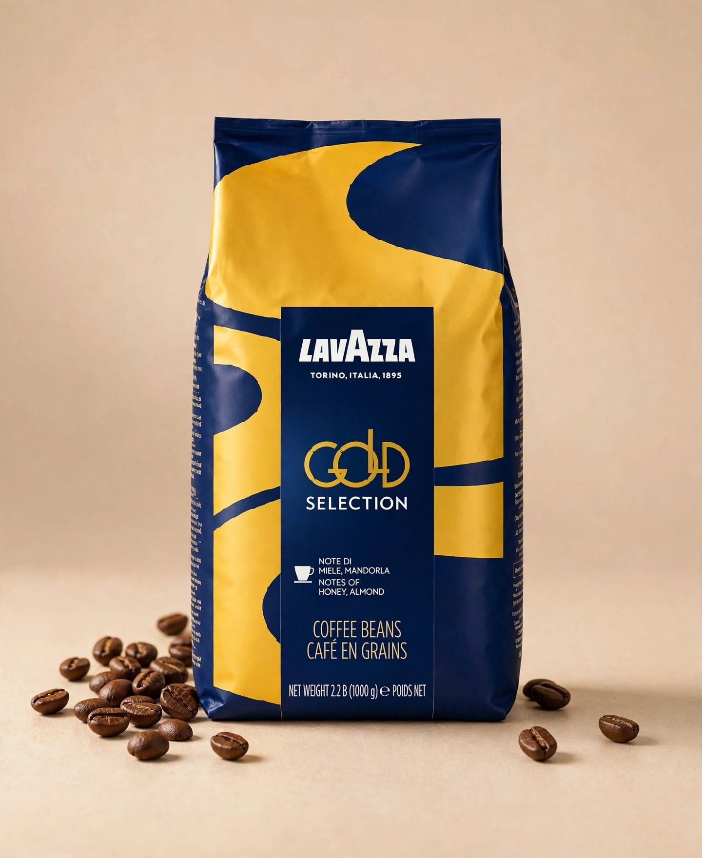 حبوب قهوة لافازا Gold Selection 1 كجم | Lavazza Gold Selection Coffee Beans حبوب قهوة لافازا Gold Selection 1 كجم | Lavazza Gold Selection Coffee Beans